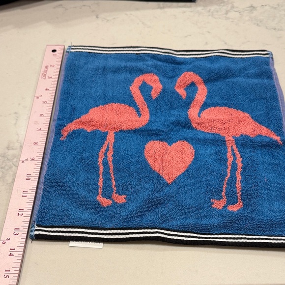 Betsey Johnson Pink and Blue Bath Towel - Picture 4 of 11